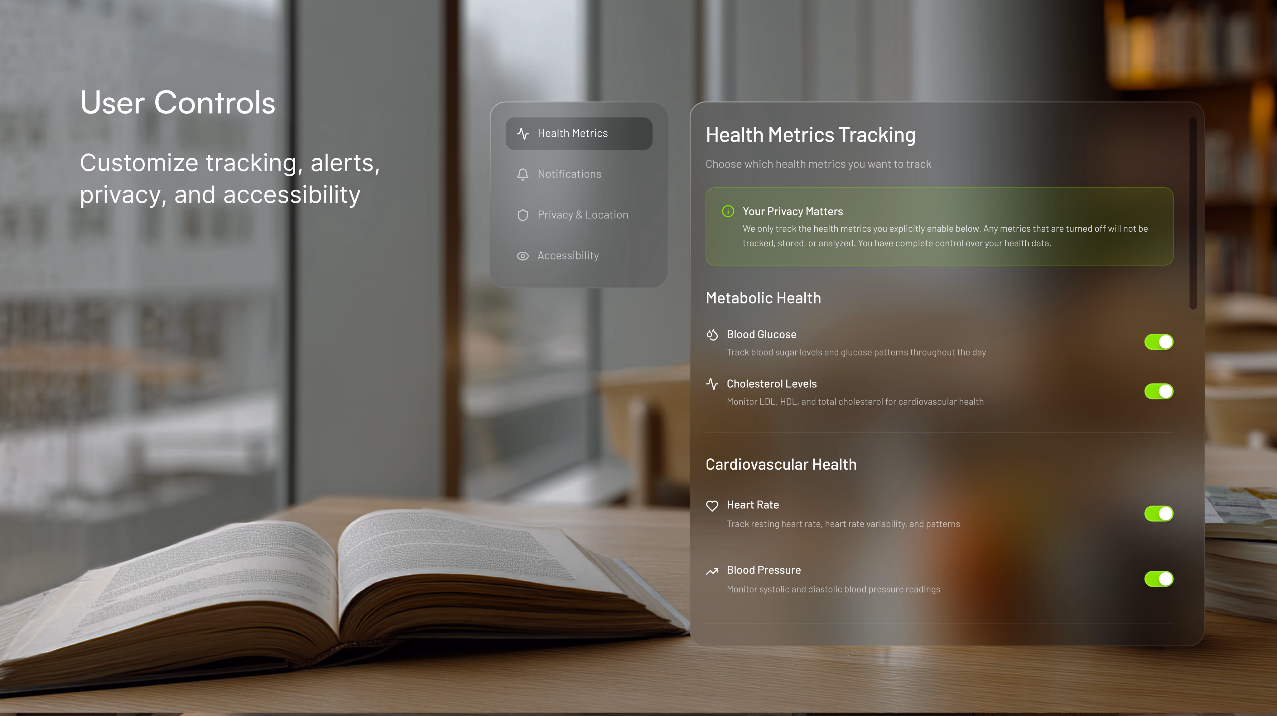 Aeri UI in a forest setting